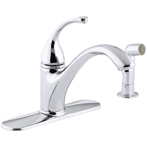 How to install a kitchen faucet. KOHLER Forte Single-Handle Standard Kitchen Faucet with ...
