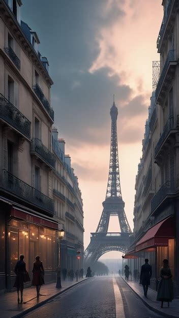 Premium Photo Parisian Twilight