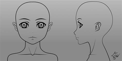 anime girl head model sheet 01 by johnnydwicked on deviantart character model sheet anime