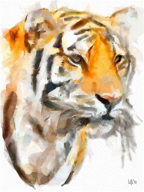 The Tiger Watercolor Animals Watercolor Paintings Painting
