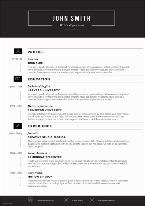 Creative Resume Templates Free Download For Microsoft Word Of Cvfolio Best Resume Templates