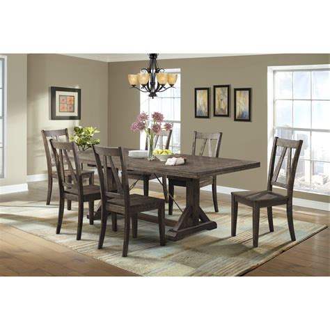 Farmhouse kitchen table can be used for country house theme. Laurel Foundry Modern Farmhouse Guerande Dining Table ...