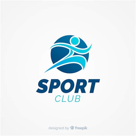 Modèle De Logo De Sport Moderne Avec Design Plat Télécharger Des