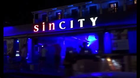 Laganas Strip Clubs Bars At Night Zante Zakynthos Greece Youtube