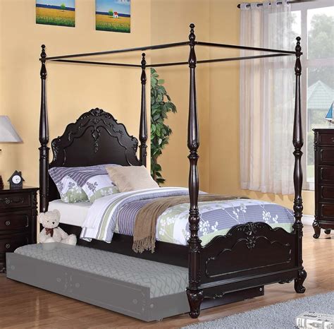 Explore princess gucci's board 4 poster beds on pinterest. Home Elegance Cinderella Cherry Full Canopy Poster Bed ...