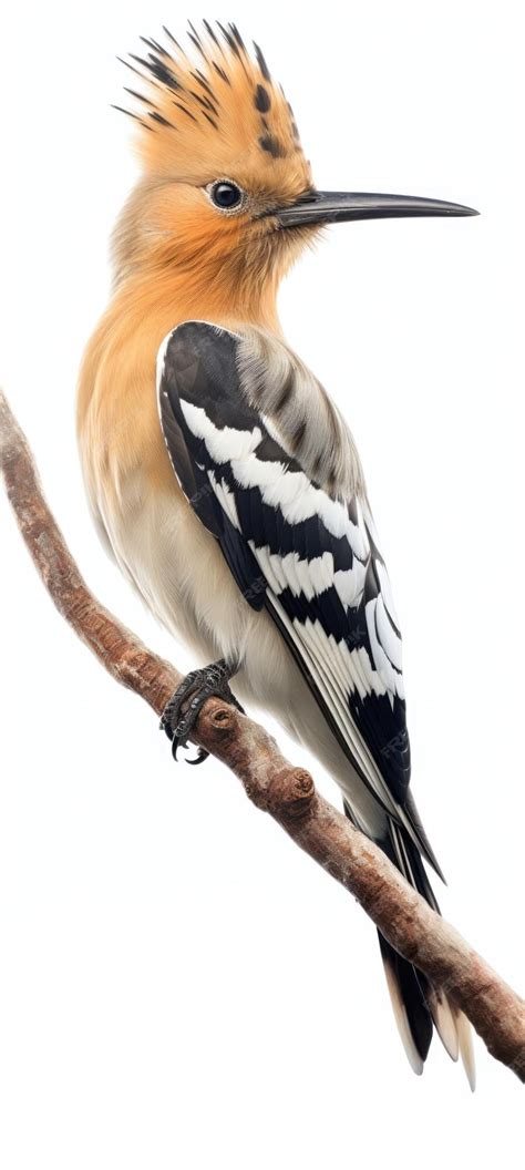Premium Ai Image Eurasian Hoopoe Bird On A Tree Branch Isolated On