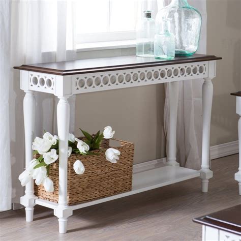White Console Table Wood Console Console Tables Entryway Console
