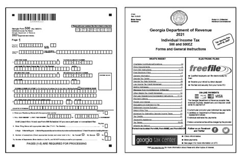 Georgia Tax Forms 2021 Printable State Ga Form 500 And Ga Form 500