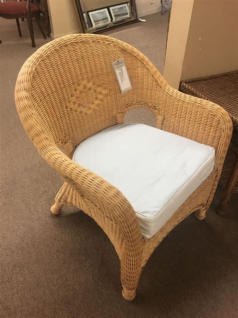 Are your indoor wicker chairs showing their age? PIER 1 WICKER CHAIR W/ CUSHION | Delmarva Furniture ...