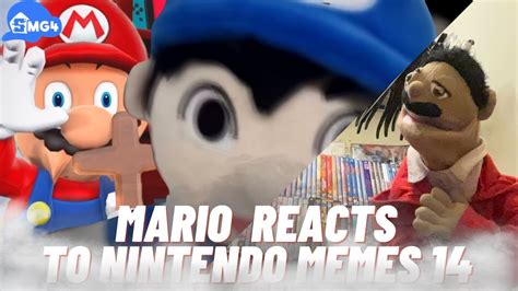 Smg4 Mario Reacts To Nintendo Memes 14 Reaction Puppet Reaction