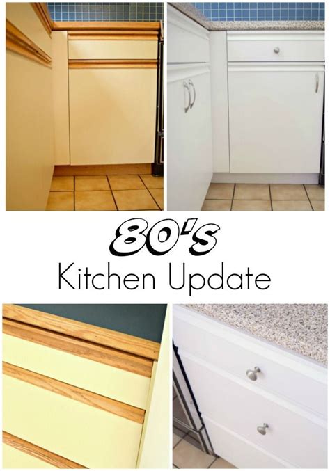 From a style perspective, mixing different types of hardware can give a kitchen lots of character, adding subtle visual interest. 80s Kitchen Update Reveal | Laminate cabinets, Melamine ...