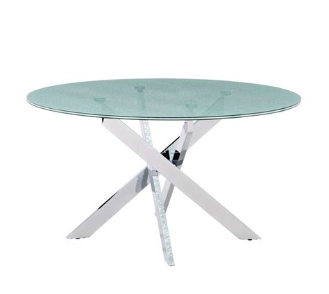A truly futuristic modern looking design. Modern Crackled Glass Table Z139 | Modern Dining