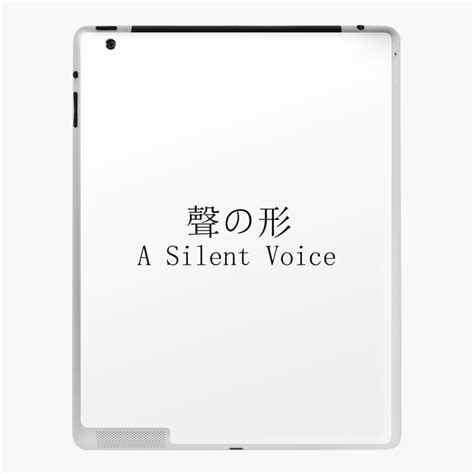 Koe No Katachia Silent Voice Simple Logo Ipad Case And Skin By