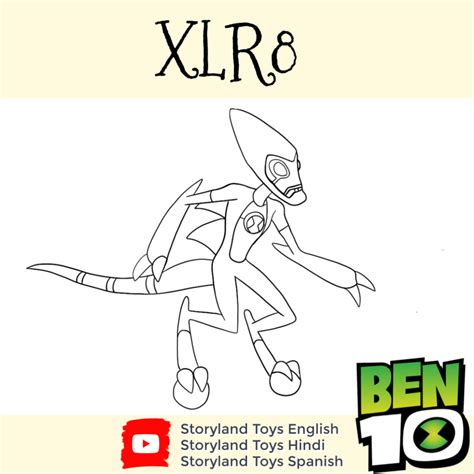 The family of coloring pages for boys is a great entertainment in the world of cosmic adventures. Ultimate Xlr8 Ben 10 Coloring Pages - kidsworksheetfun