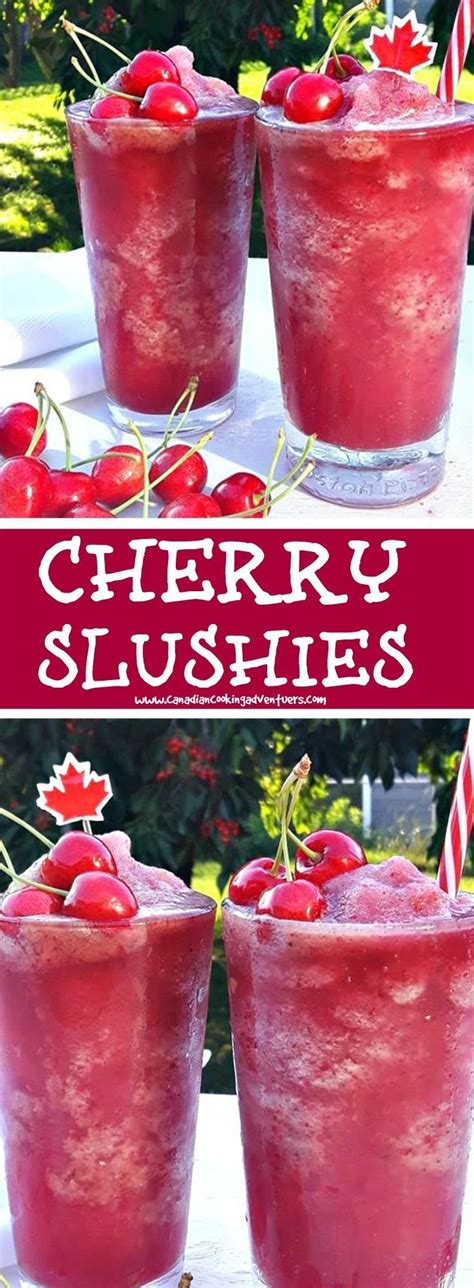 Cherry Slushies Slushies Slushie Recipe Recipes