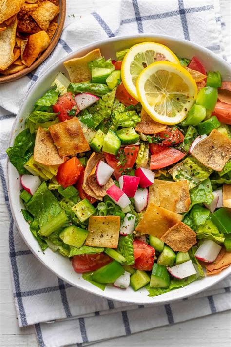 Lebanese Fattoush Salad Authentic Recipe Feelgoodfoodie
