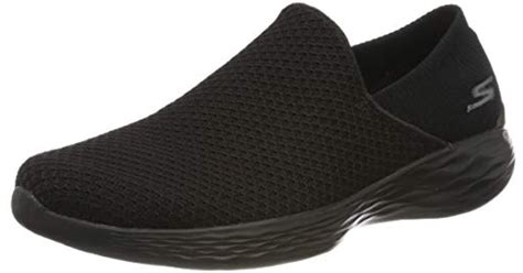 Skechers Synthetic 14951 Slip On Trainers In Blackwhite Black Lyst