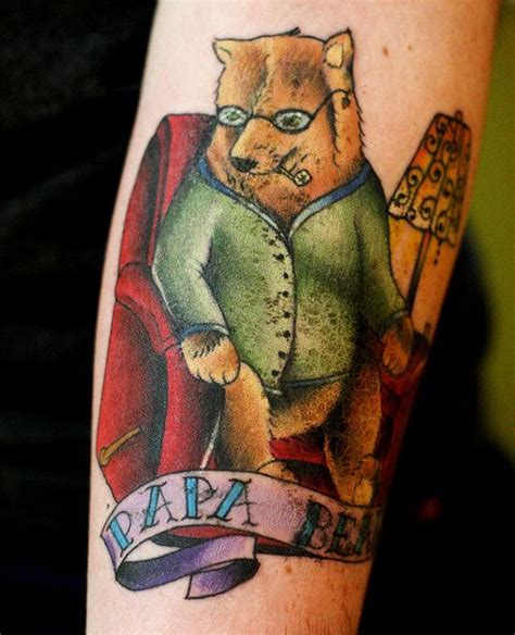 Désolée papa is a tattoo studio based in paris, france. Papa Bear | Papa bear tattoo, Bear tattoo, Bear tattoos