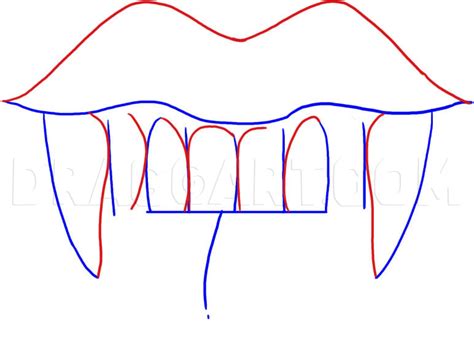 Vampire Teeth Drawing