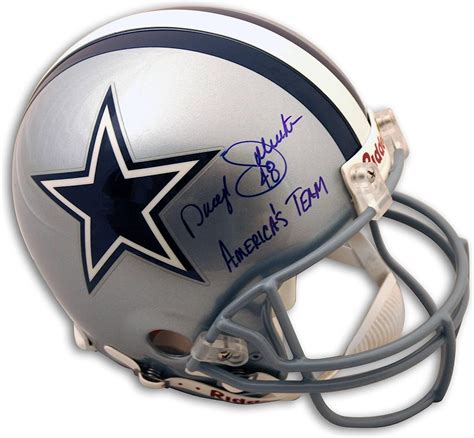 Autographed Daryl Moose Johnston Dallas Cowboys Proline