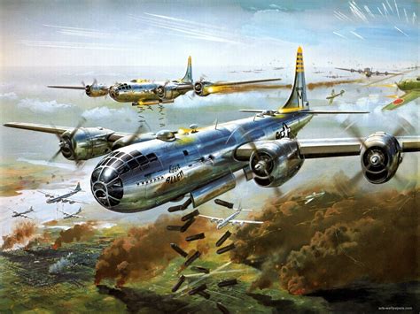 Patriotic War Aircraft Paintings Of World War 2 Planes Paintings