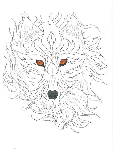 Fire Wolf By Shiningcranestudio On Deviantart