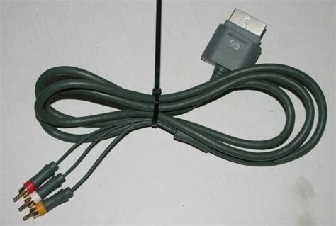 Genuine Microsoft Xbox 360 Composite Av Rca Cable Connection Cord