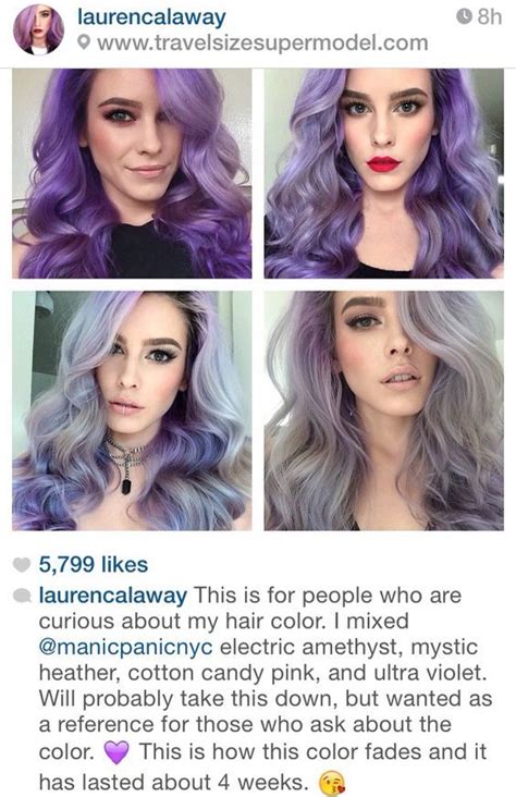 What Color Does Purple Hair Fade To Amelia Paden