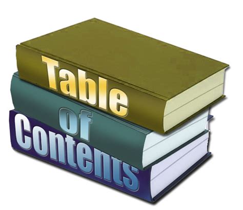 Tips Tricks And Other Helpful Hints Creating A Table Of Contents