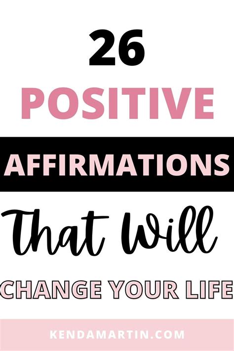 26 Positive Affirmations To Change Your Life In 2021 Positive