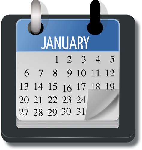 January Calendar Vector Art Image Free Stock Photo Public Domain
