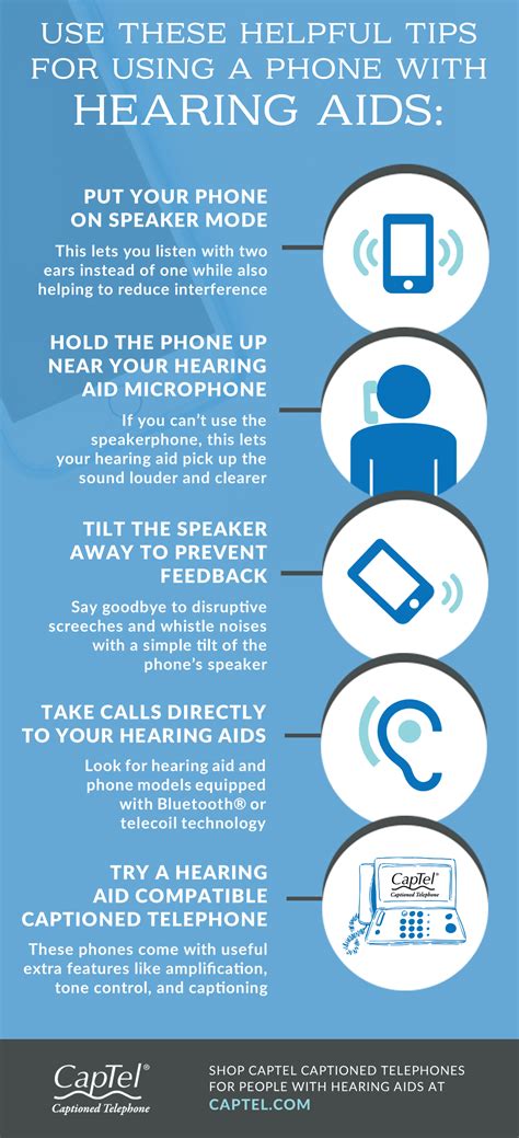 Tips For Using A Phone With Hearing Aids Infographic