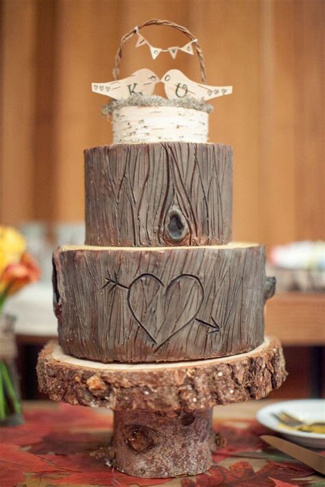 Well, yeah, those extra layers certainly give some luxurious and exquisite feel, but if you don't a modern and bright one tier wedding cake with textural white and gold frosting and sugar blooms on top. RUSTIC CAKE STAND Made From Cedar by TheRusticStick on ...