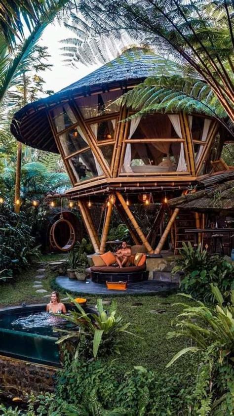 Cozy Place In Bali 💚🌴 Resort Architecture Bamboo House Jungle House