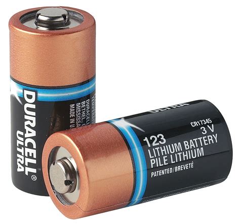 Duracell Battery Lithium Size 123 3vdc Pk10 24t963dl123a Grainger