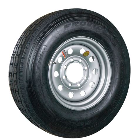 Provider St Radial 22575r15 15x6 5x45 Silver Mod Trailer Tire