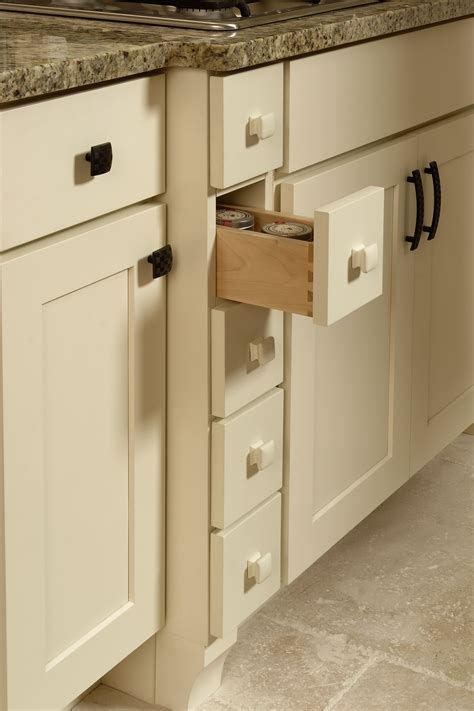 Whether choosing kitchen cabinet drawers or drawer cabinets for other rooms of your home, this overview from design your room. Spice Drawer Cabinets - Built-In Kitchen Cabinet Storage