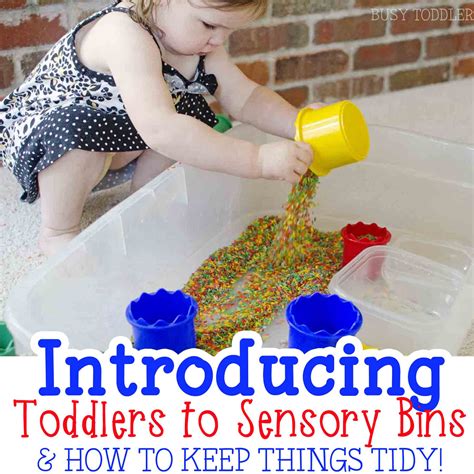 Introducing toddlers to sensory bins - Busy Toddler