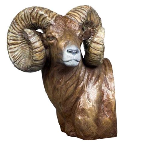 Bronze Big Horn Sheep Sculpture Caswell Sculpture