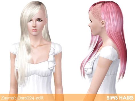 Pin By C Epps On Sims Sims Hair Half Shaved Hair Hair Styles