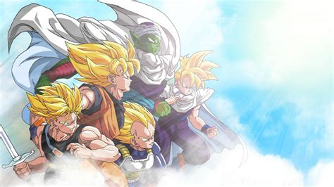 Wallpaper Illustration Anime Cartoon Son Goku Gohan Dragon Ball Z Vegeta Piccolo