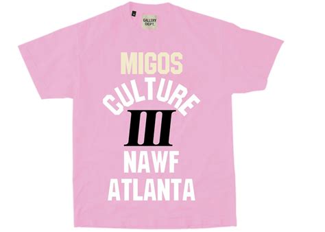 Migos X Gallery Dept For Culture Iii Yrn T Shirt Pink Ss21