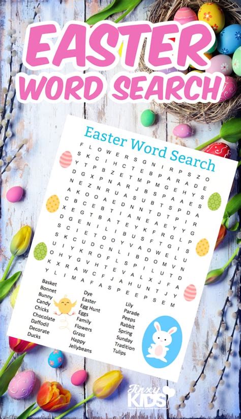 Printable Easter Word Search Puzzle Jinxy Kids