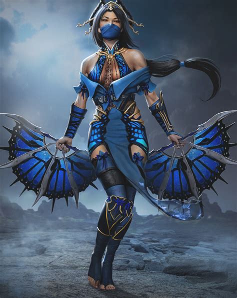 Mortal Kombat Princess Kitana In A Cosplay Prepares For Battle Anime