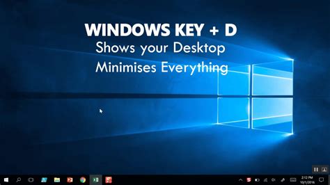 Windows Key D Show Desktop Youtube