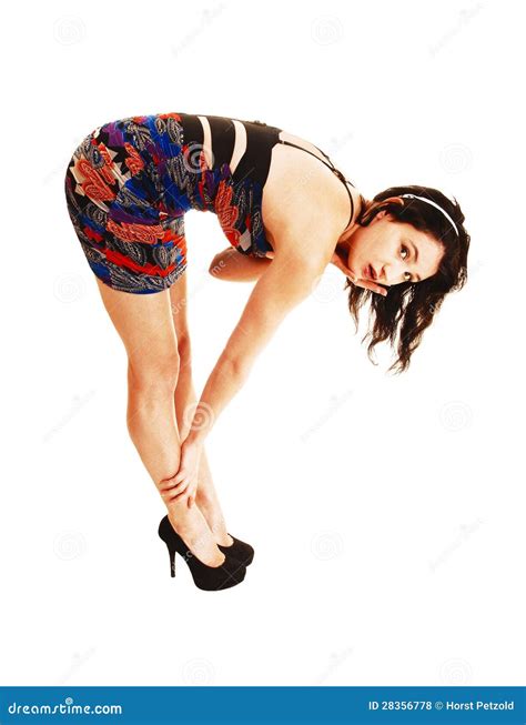 Girl Bending Down Stock Photo Image Of Figure Full