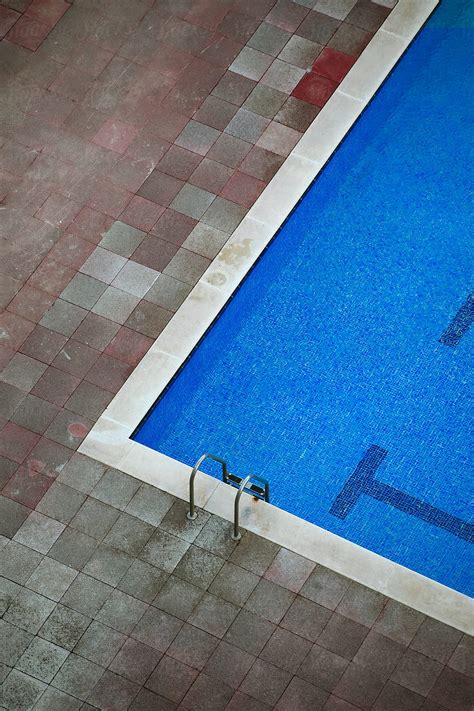Aerial View Of A Swimming Pool By Stocksy Contributor Bonninstudio