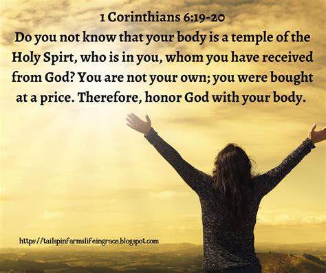 1 Corinthians 619 20 Sober Life Body Is A Temple Bible Pictures