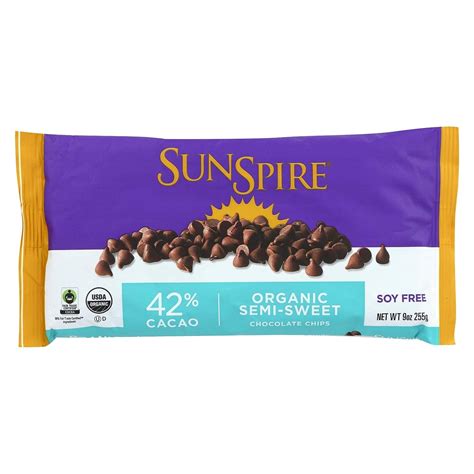 Sunspire Organic Chocolate Chips 12x9 Oz Organic