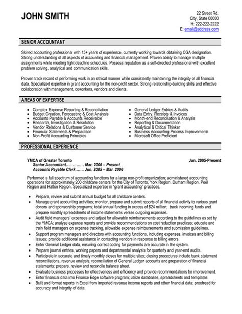 You may also want to include a headline or summary statement that clearly. Senior Accountant Resume Sample & Template